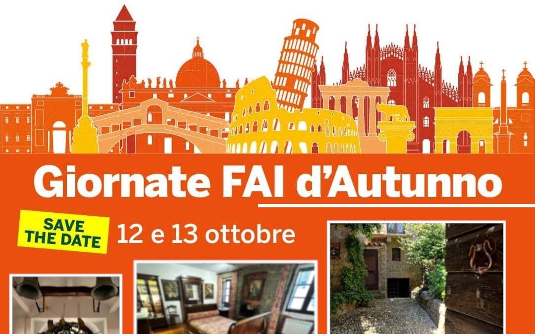 Giornate FAI d’Autunno | Il 12 e 13 ottobre nei luoghi storici di Tempio